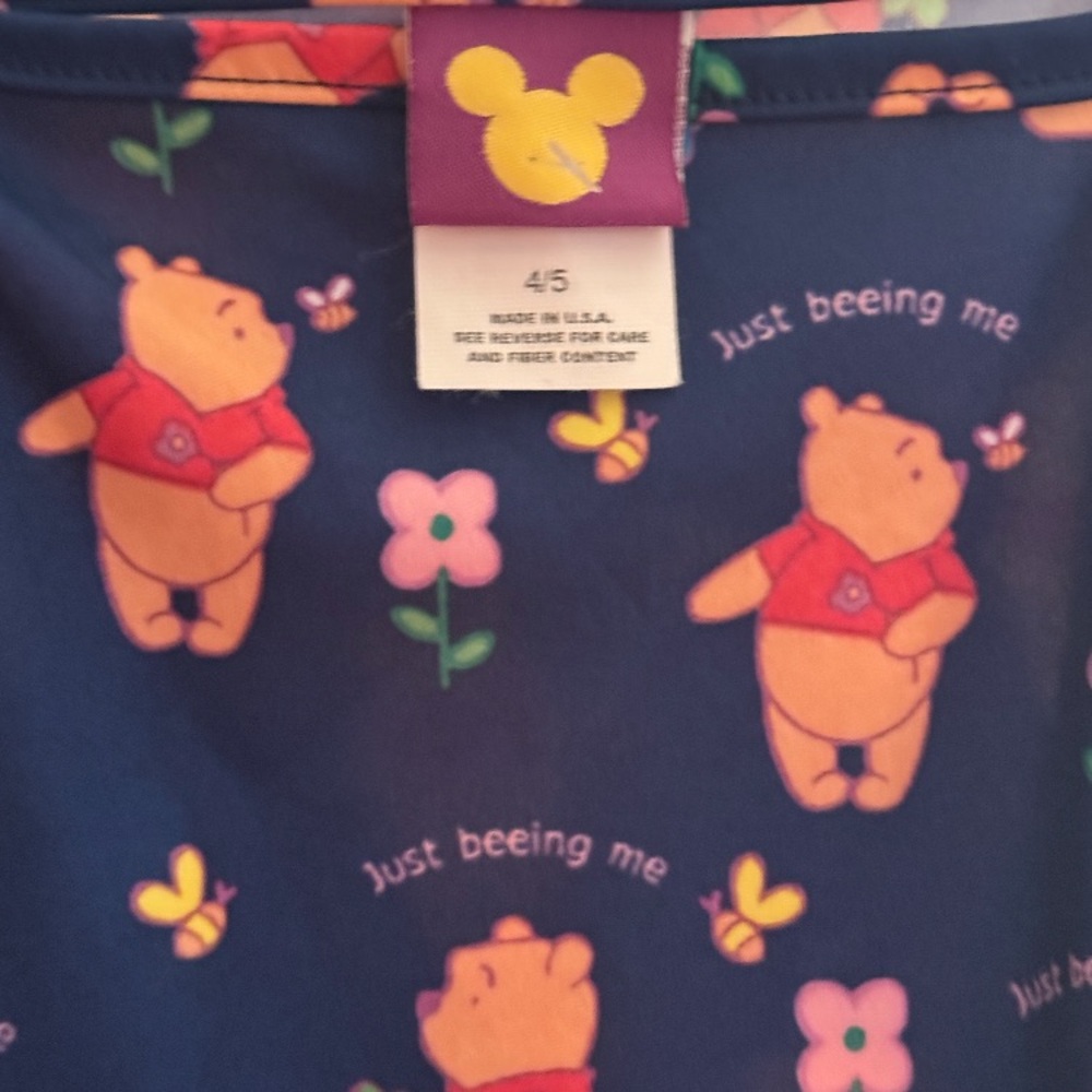 Disney Winnie the Pooh Blue Nightgown/Dress 4/5 - Picture 4 of 7